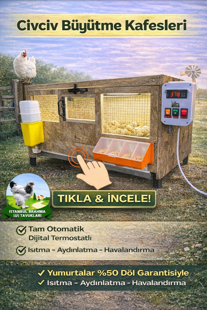 Civciv Büyütme Kafesleri Tam Otomatik